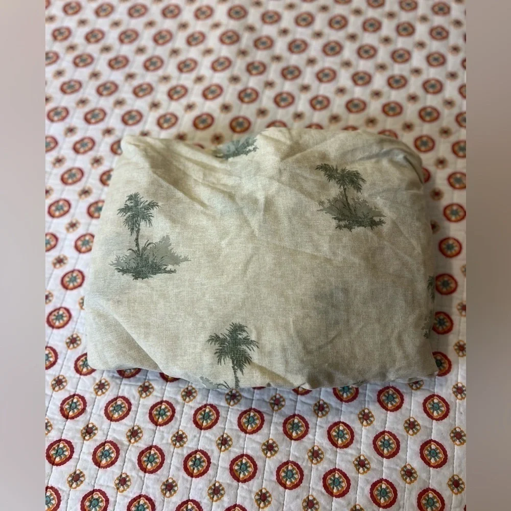 Vintage Westpoint Stevens Full Palm Tree Fitted Sheet